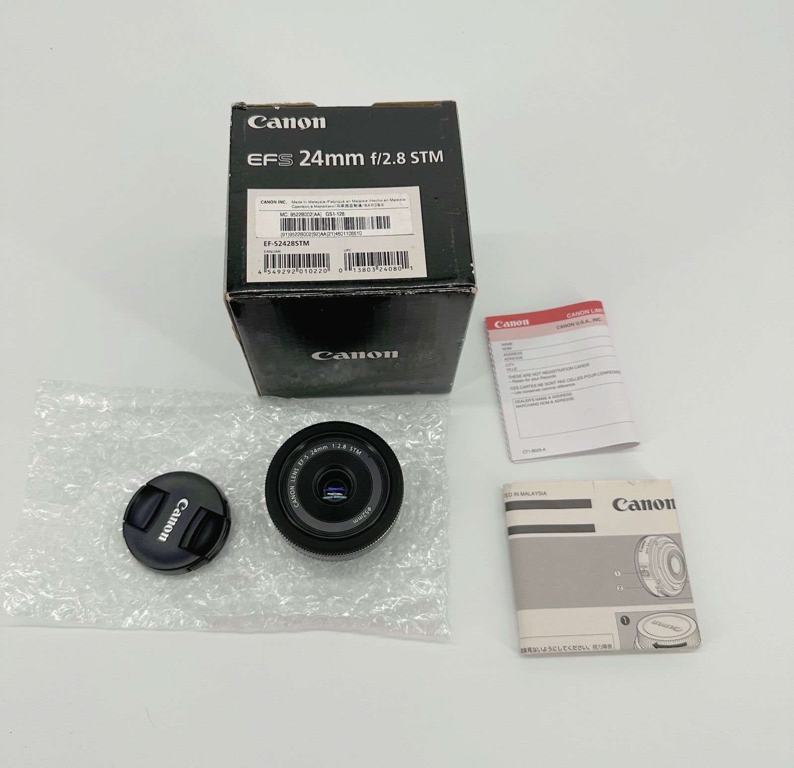 Canon EFS 24mm f/2.8 STM Camera Lens