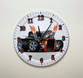 Wall Clock Silent Quartz Classic Muscle Car Hot Rod Home Decor, Garage, Office