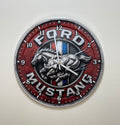 Wall Clock Silent Quartz Classic Muscle Car Ford Mustang Horse Home Decor Garage, Office