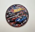 Wall Clock Silent Quartz Hot Wheels Classic Muscle Car Home Decor Garage, Kitchen, Office