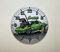 Wall Clock Silent Quartz Corvette Classic Muscle Car Home Decor Garage, Kitchen, Office