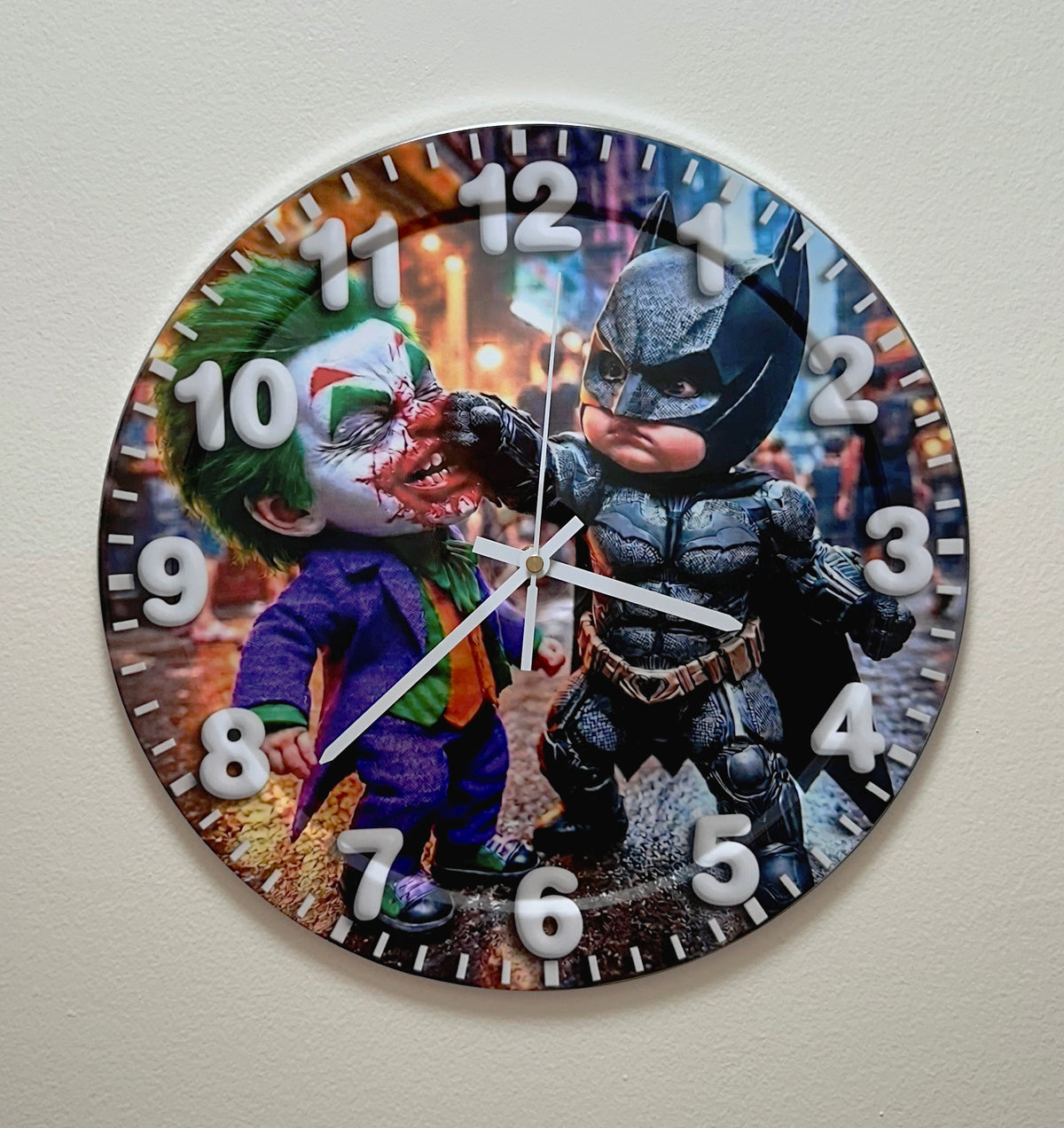 Batman Joker Marvel Wall Clock Silent Quartz Baby Home Decor