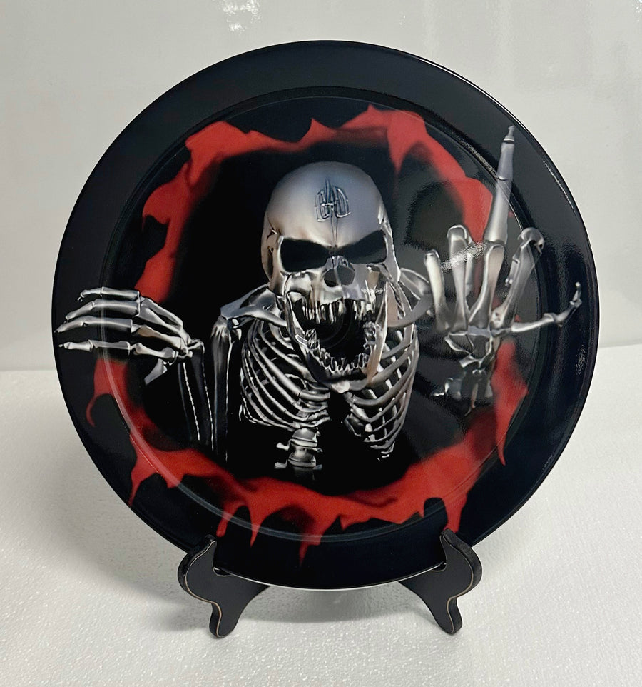 Flippin Off Skeleton 14" Air Cleaner Cover Lid