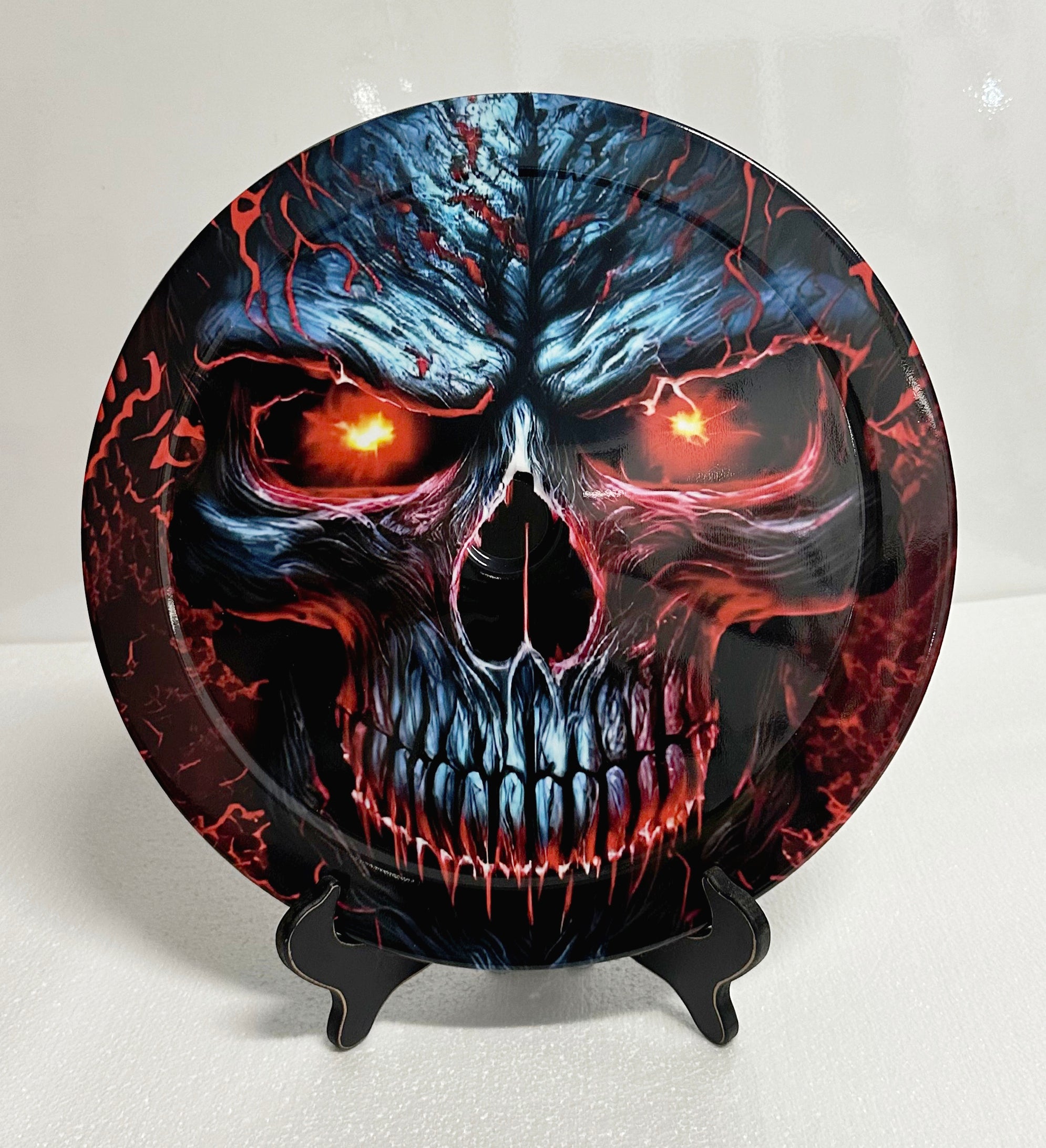 Red Eye Skull 14" Air Cleaner Cover Lid