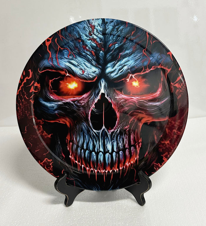 Red Eye Skull 14" Air Cleaner Cover Lid