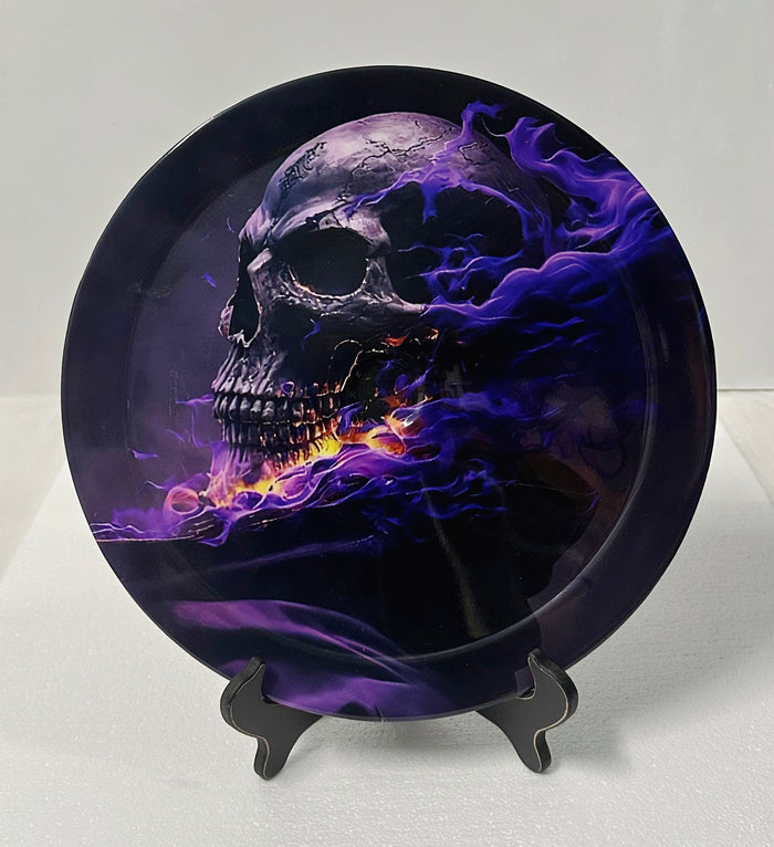 Violet Skull 14" Air Cleaner Cover Lid