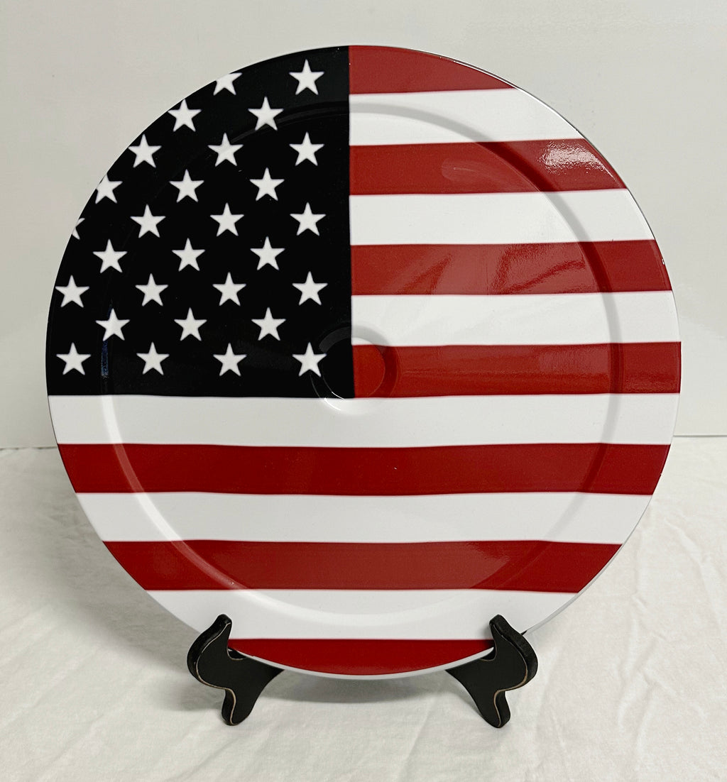 USA Flag 14" Air Cleaner Cover Lid