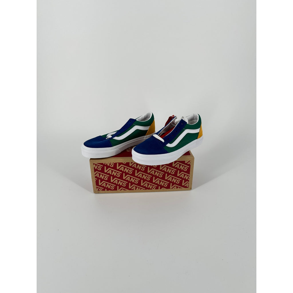Vans Yacht Club Old Skool Red Blue Green Skate Shoes men's size 4/women's size 5.5 VN0A38G1R1Q