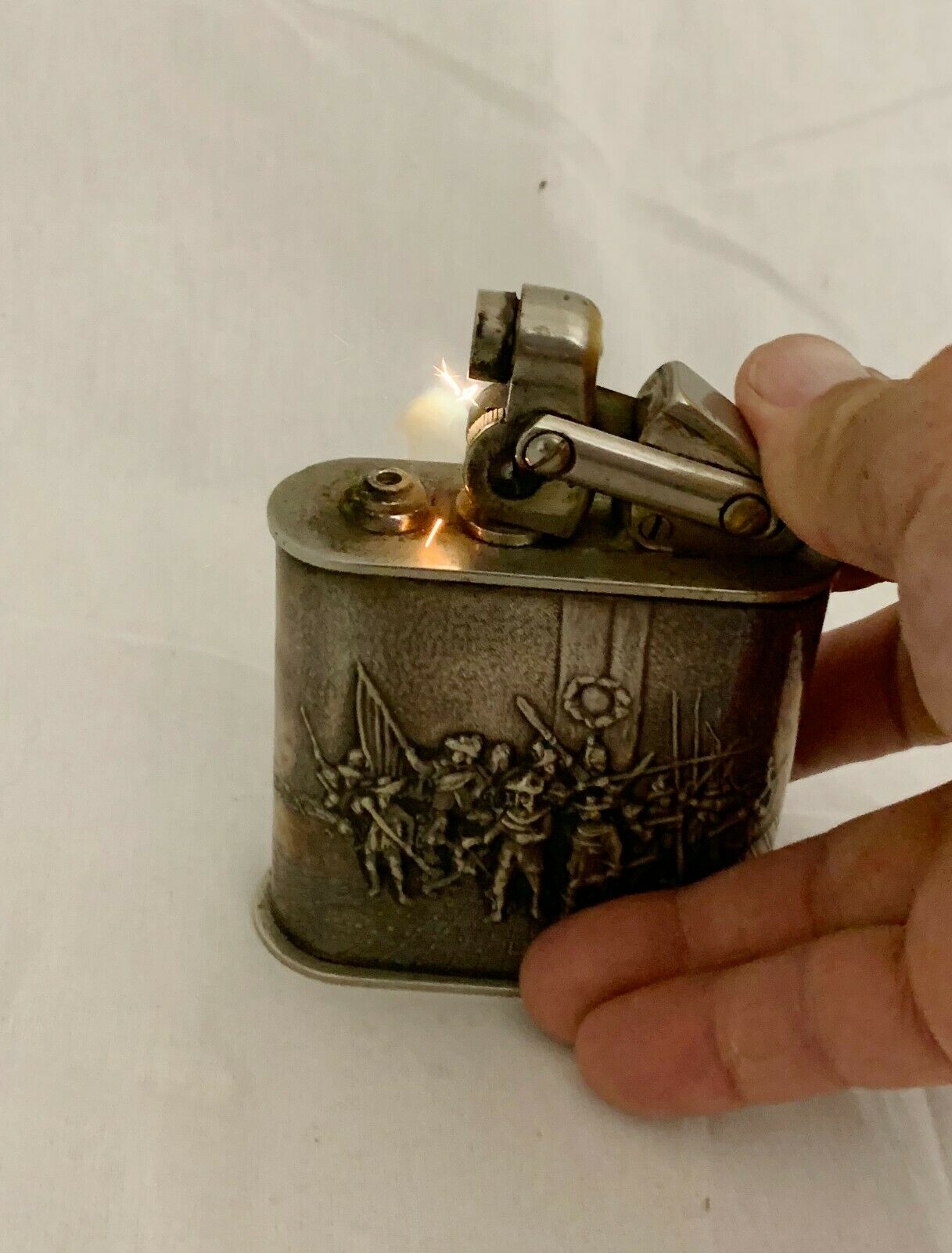Karl Wieden Silver Plate Lighter Germany