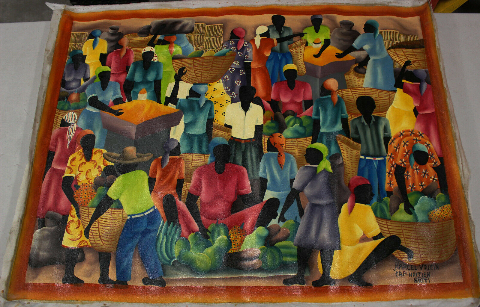 Marcel Valcin Cap Haitien Haiti Original Oil