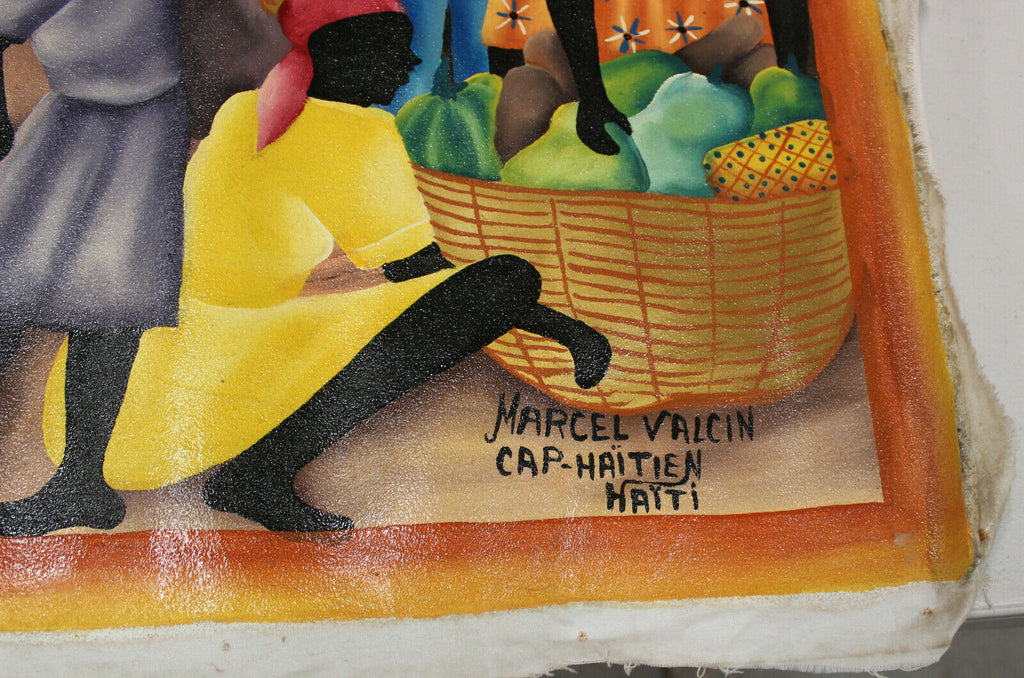 Marcel Valcin Cap Haitien Haiti Original Oil